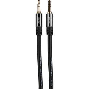 Audtek 3 ft. Premium Slim 3.5mm Stereo Male to Male Dual Shielded Audio Cable 24 AWG BC